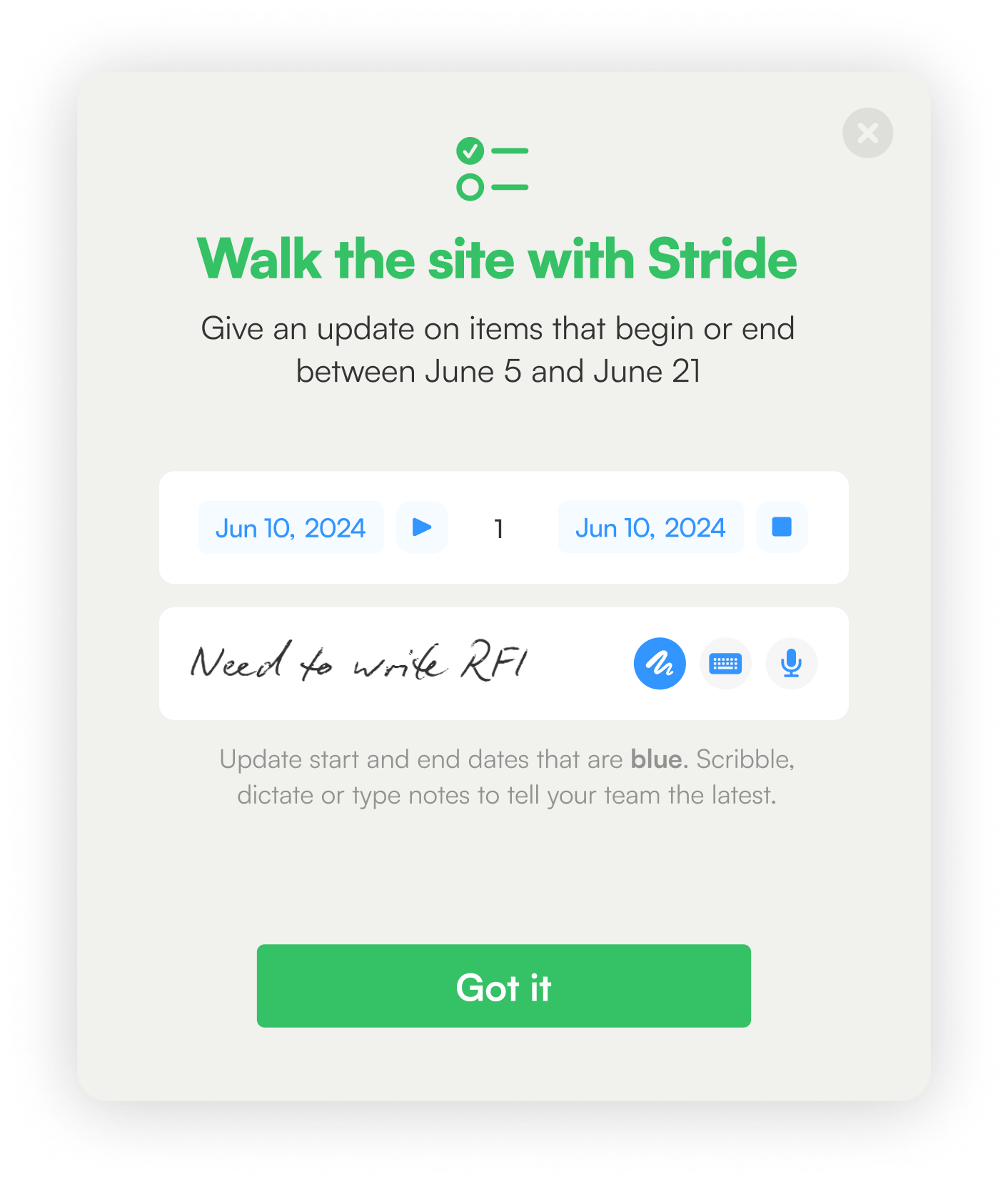 Instructions to use Stride